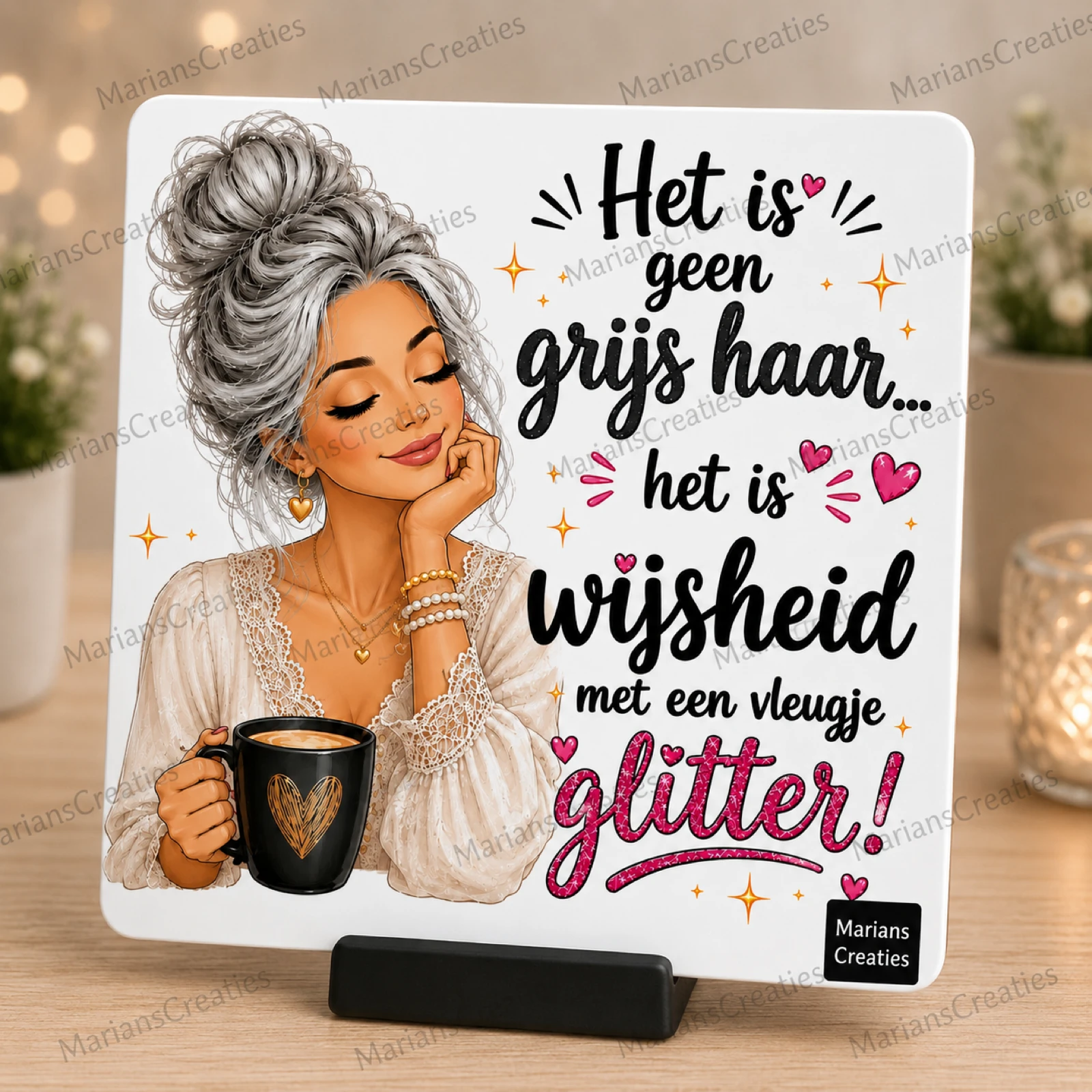 Tegeltje het is geen grijs haar – photo 2